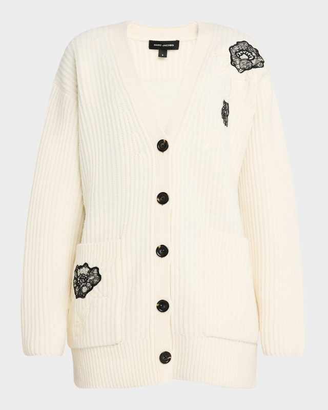 Lace Applique Cardigan