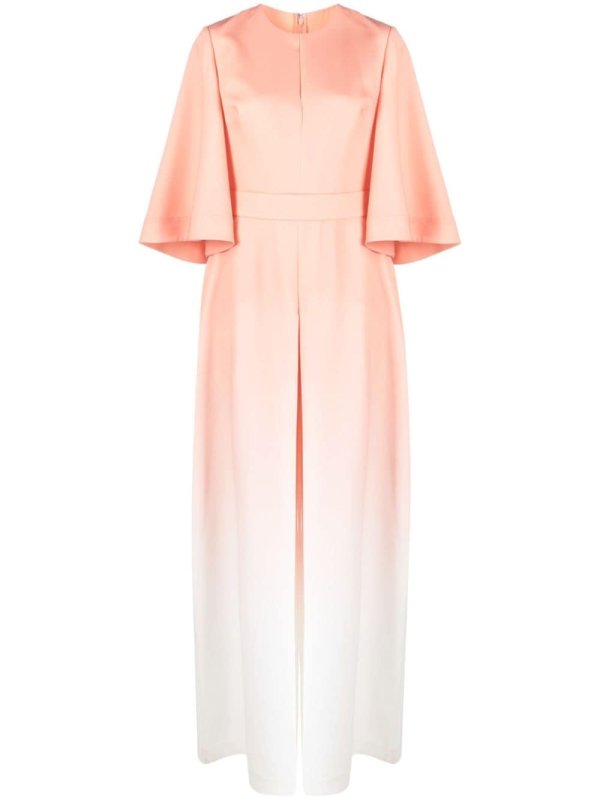 gradient-effect silk jumpsuit