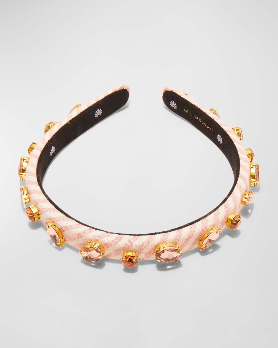 Gigi Embellished Seersucker Headband