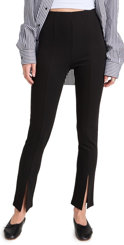 English Factory Front Slit Pants Black