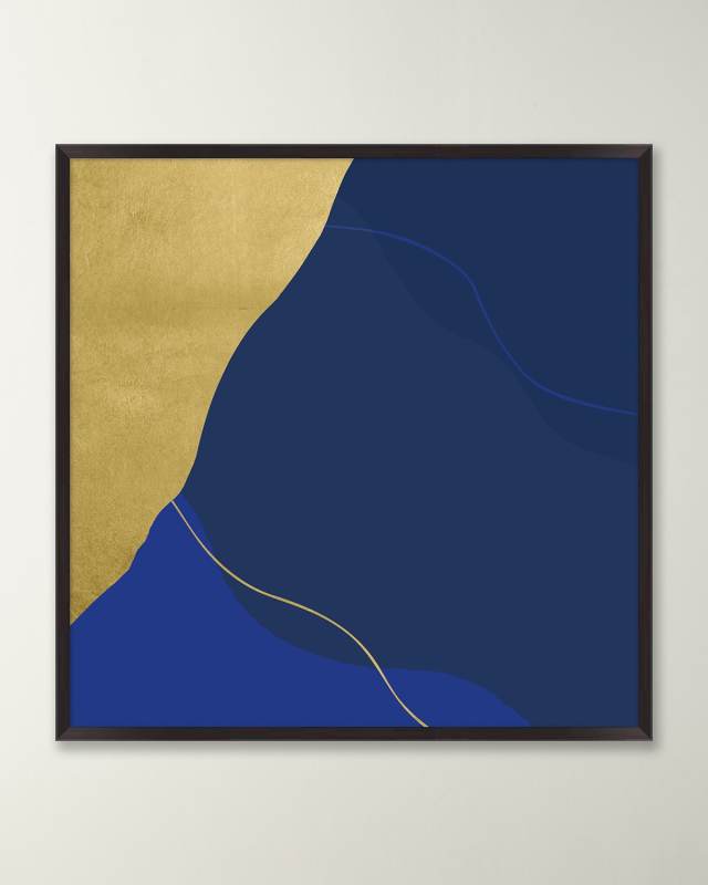 "Azure Song 6" Framed Giclee