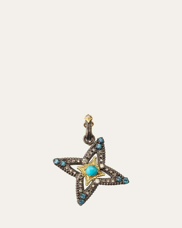 Old World Star Enhancer with Turquoise