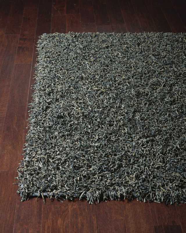 Bohdi Leather Shag Rug, 3' x 5'