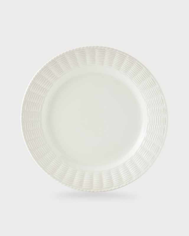 White Wicker Dinner Plate