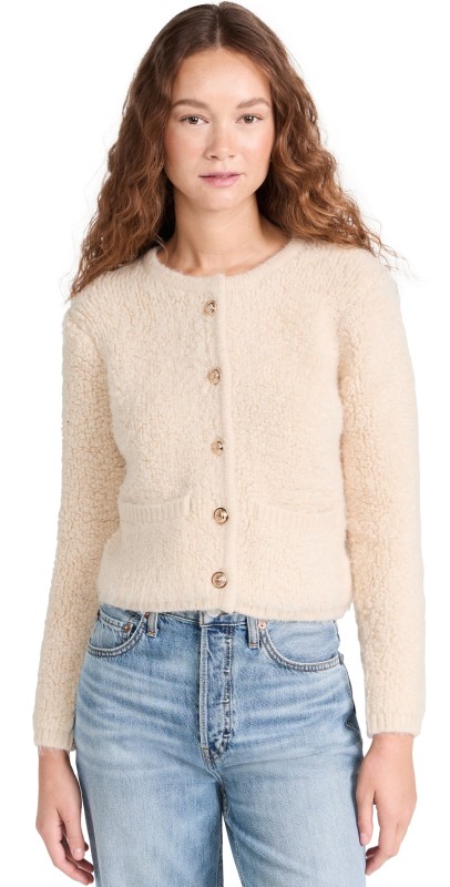 ASTR the Label Myrtle Cardigan Sweater Cream