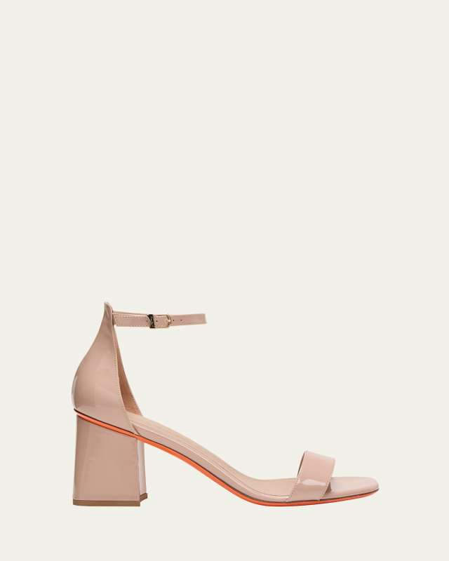 Calypso Patent Ankle-Strap Sandals