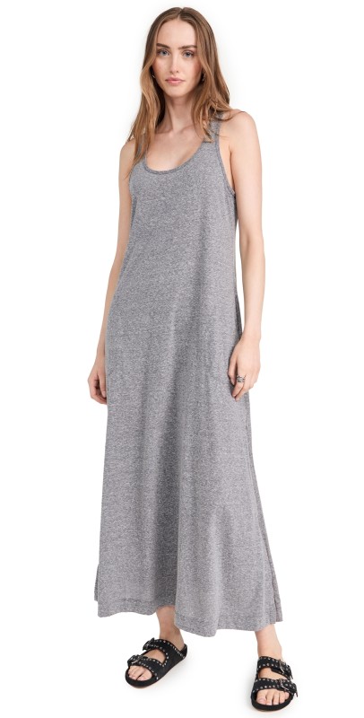 ATM Anthony Thomas Melillo Heather Donegal Jersey Schoolboy Tank Dress Heather Grey
