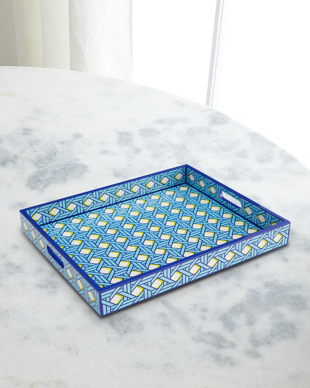 Basketweave Lacquer Tray