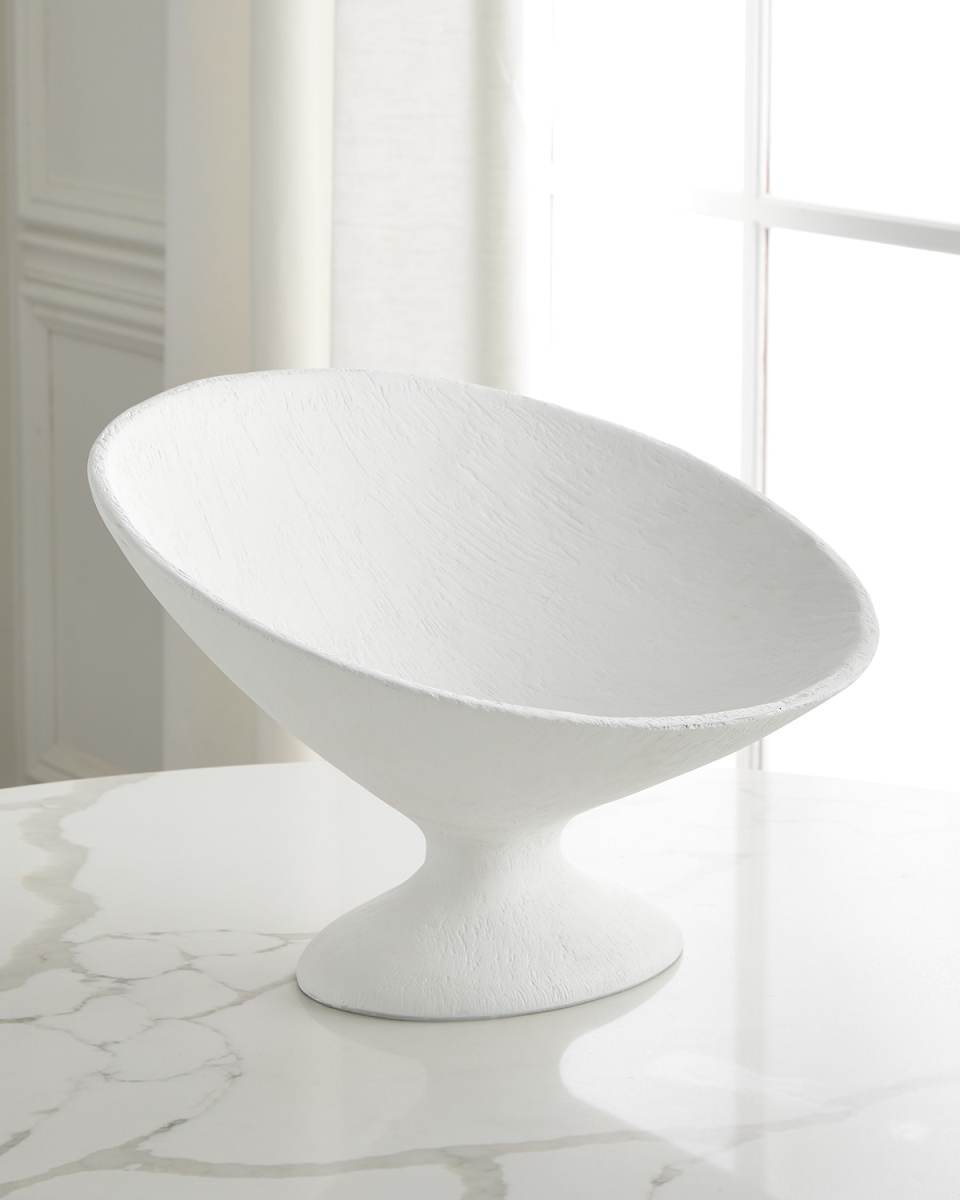 Emelia Oval Gesso Display Bowl