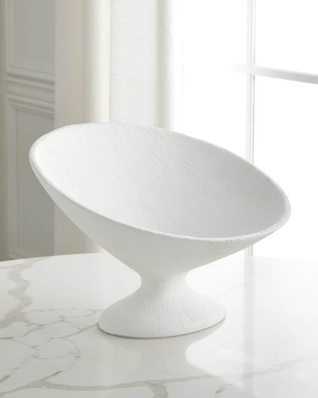 Emelia Oval Gesso Display Bowl