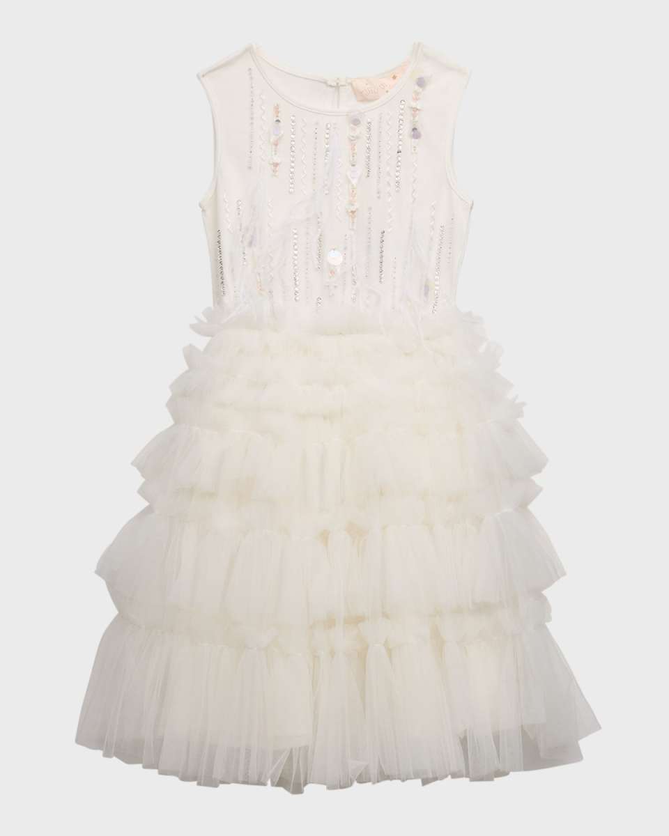 Girl's Dauphinette Embellished Tutu Dress, Size 2-11