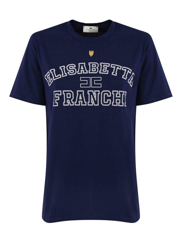 Elisabetta Franchi T-Shirt - Bleu