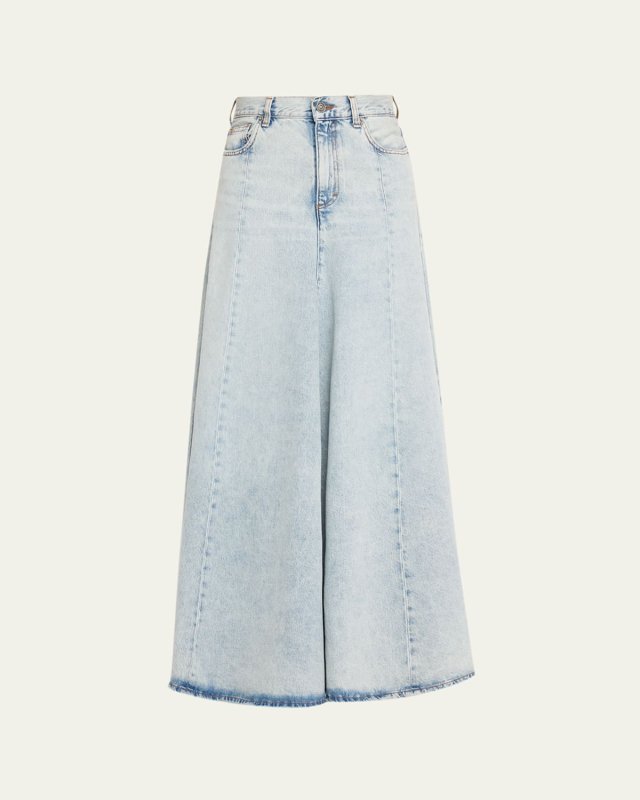 Serenity Denim Maxi Skirt