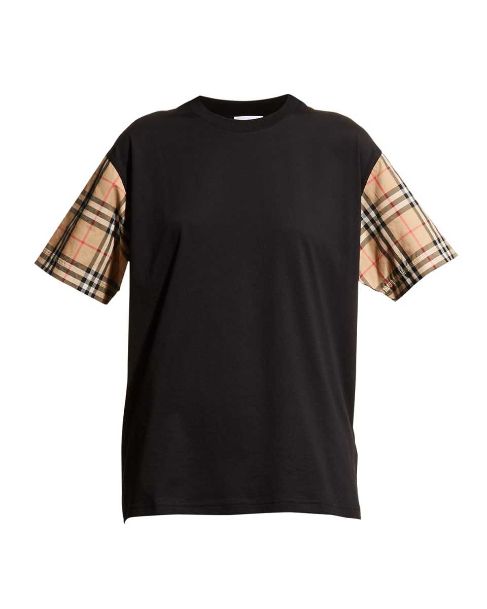 Oversized Vintage Check T-Shirt