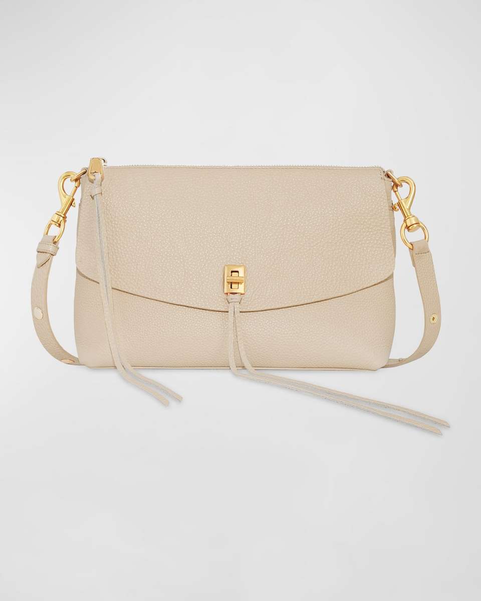 Darren Zip Leather Shoulder Bag