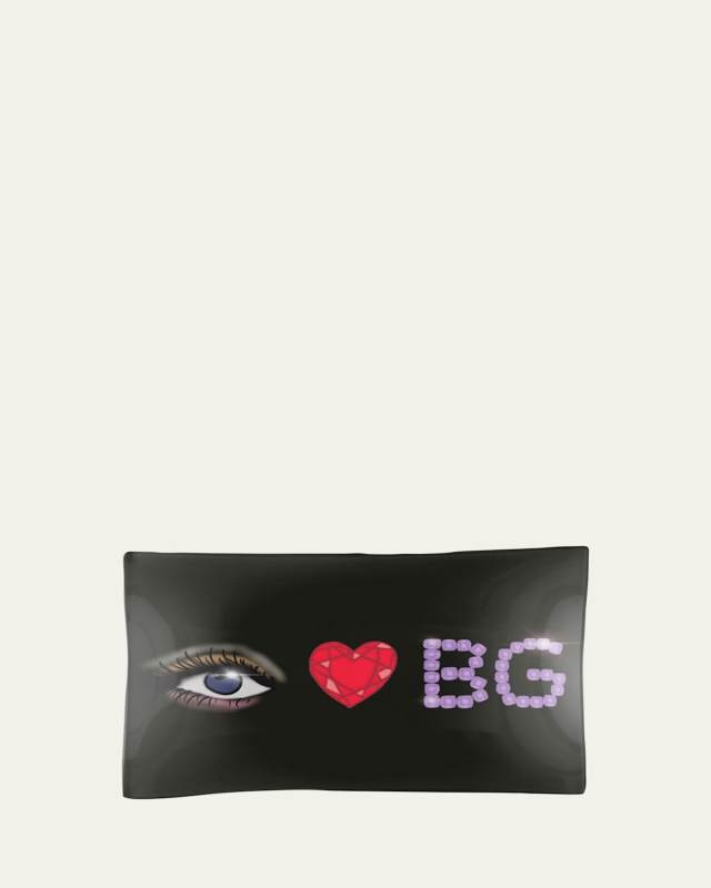 BG Eye Heart Glass Tray - 5" x 7"