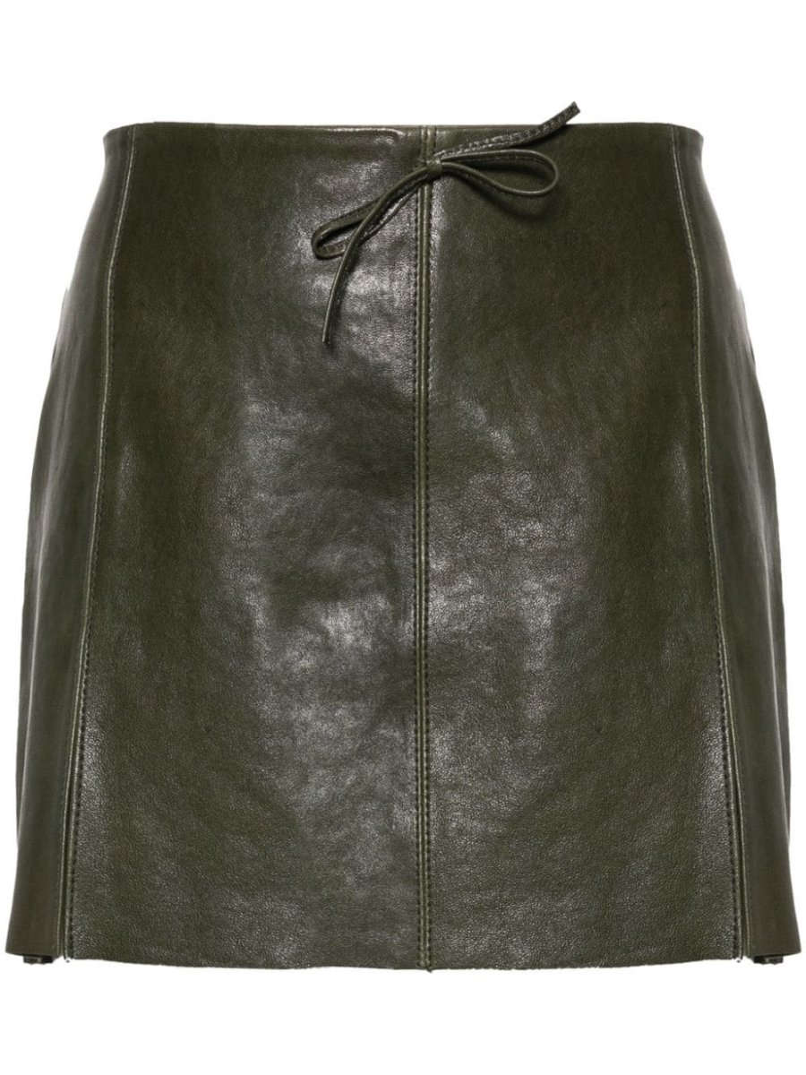 leather mini skirt