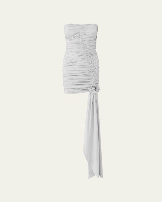 Sinu Strapless Draped Mini Dress