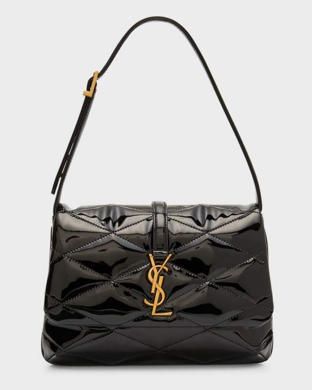 Le 57 Flap YSL Shoulder Bag in Quilted Patent Leather