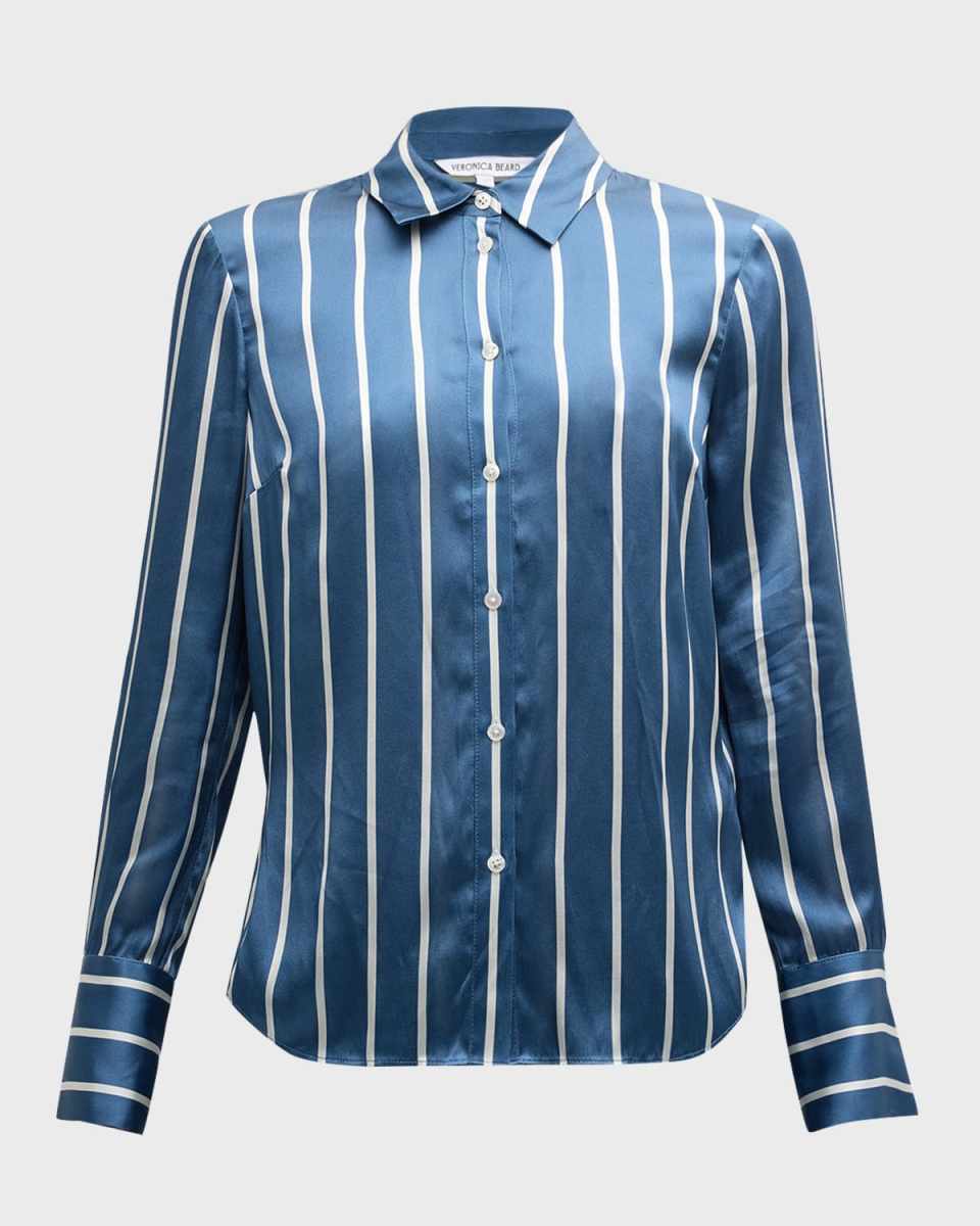 Monique Stripe Long-Sleeve Top