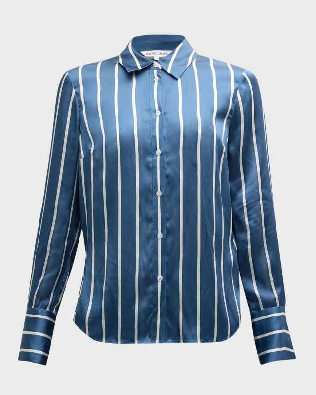 Monique Stripe Long-Sleeve Top