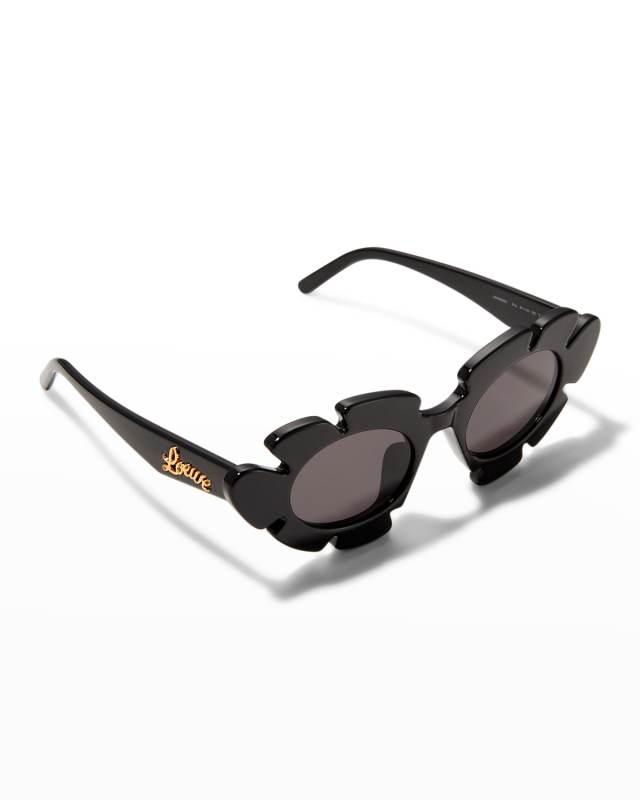 Flower Acetate Cat-Eye Sunglasses