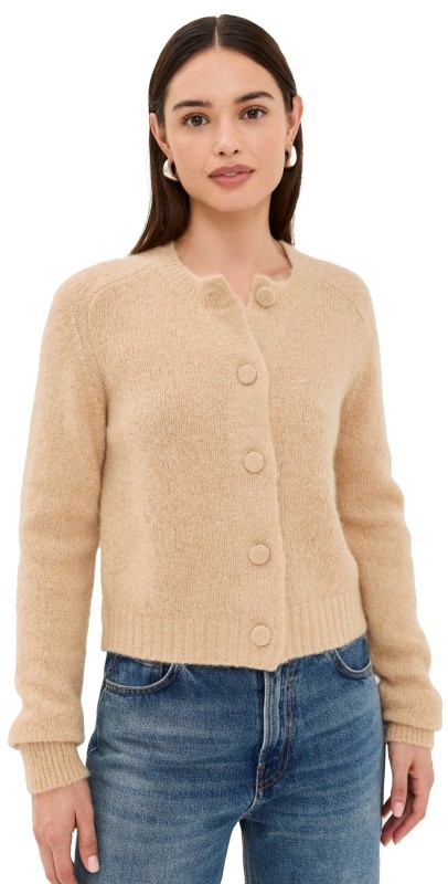 A. L.C. Lainie Cardigan Dark Taupe