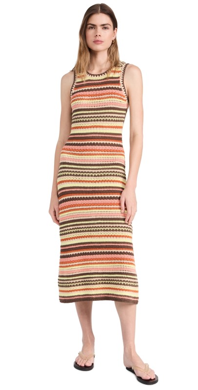 RAILS Coco Dress Tropical Crochet