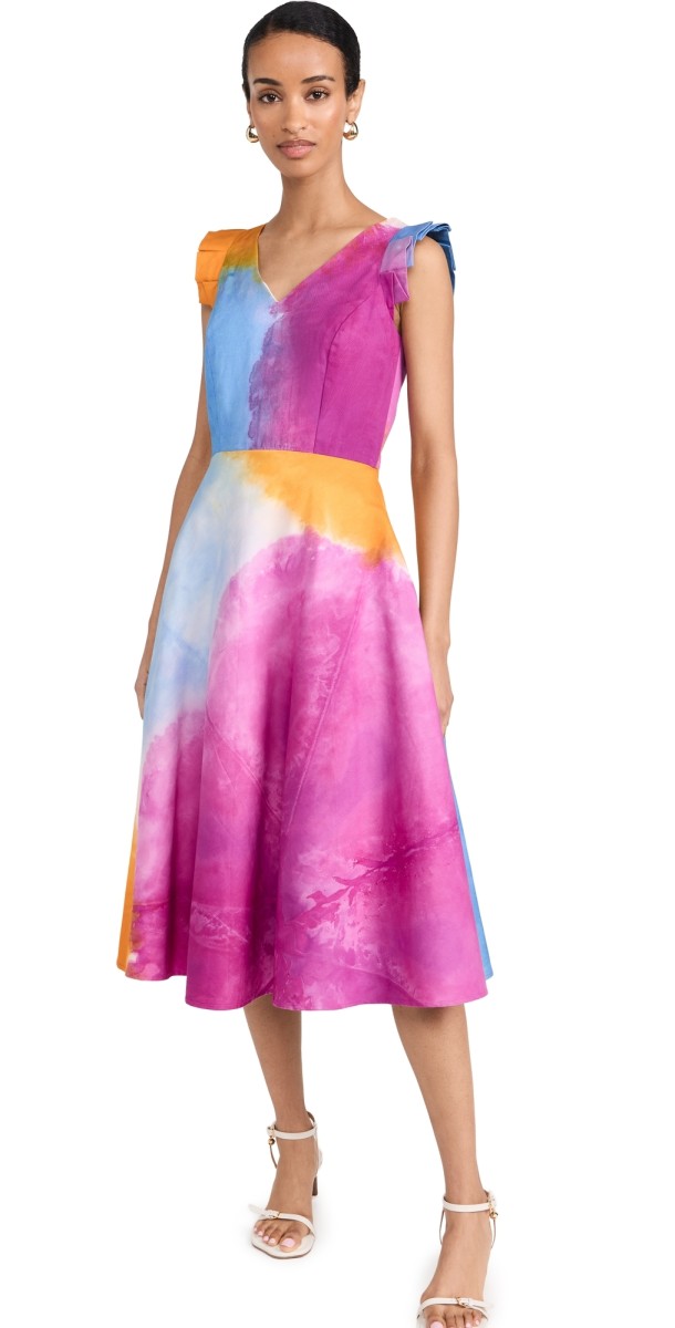 Busayo Wura Dress Orange-Multi