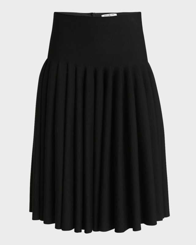 Max Pleated Midi Skirt