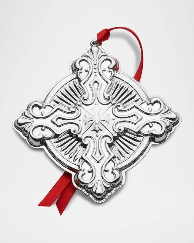 2024 Sterling Silver Cross Christmas Ornament, 11th Edition