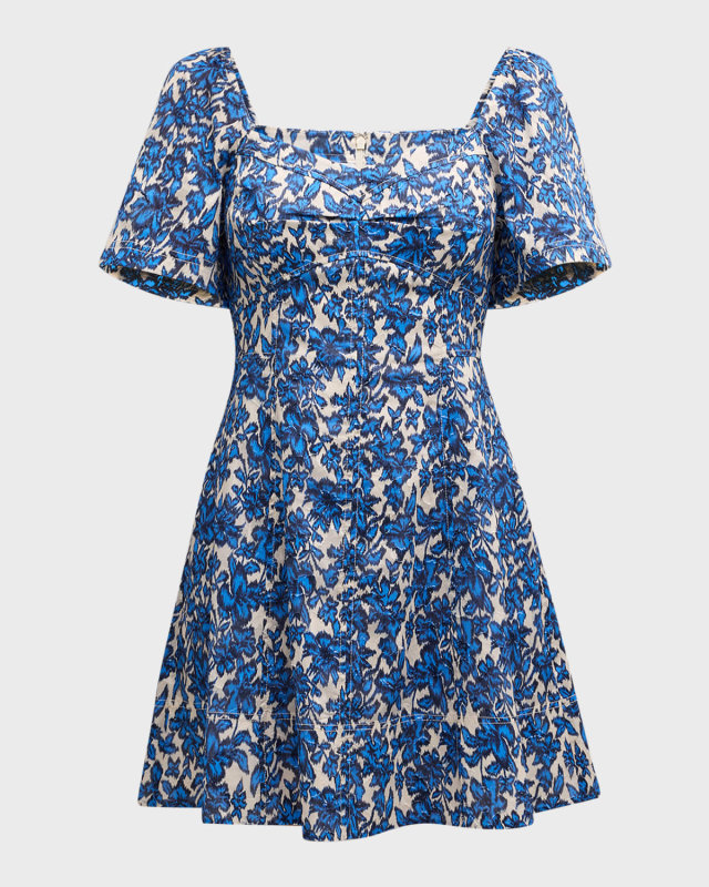 Kit Cotton Poplin Sweetheart Mini Dress