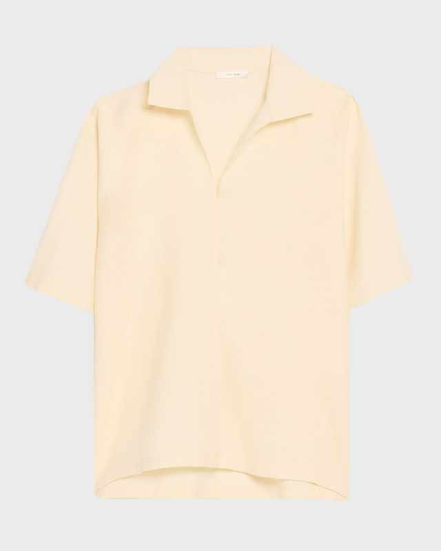 Wen Short-Sleeve Collared Top