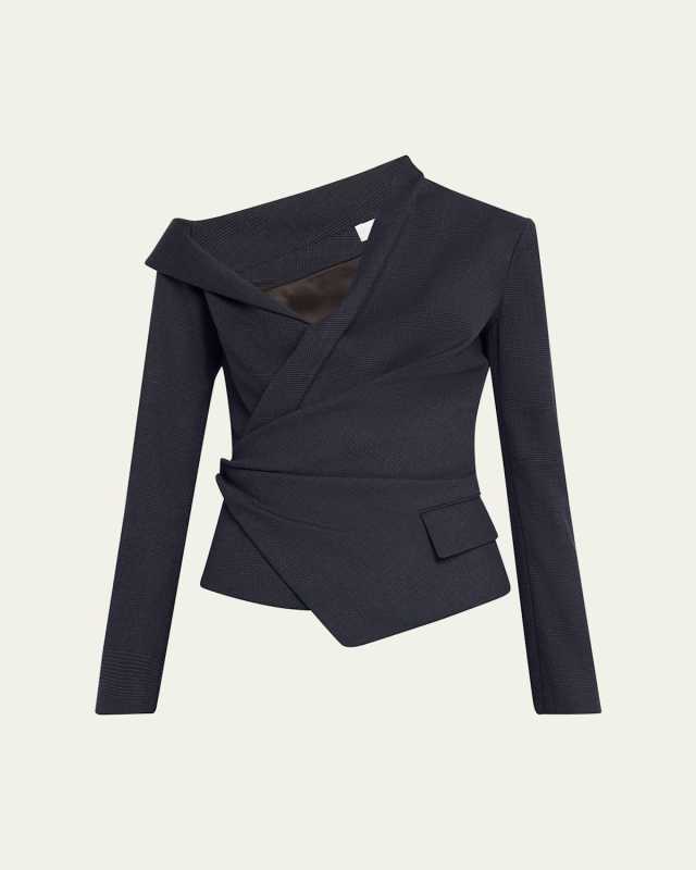 Skyla Asymmetric Long-Sleeve Top