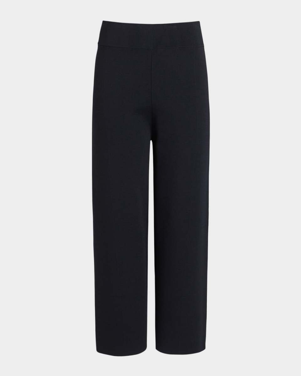 Plus Size Quirite Cropped Straight-Leg Pants