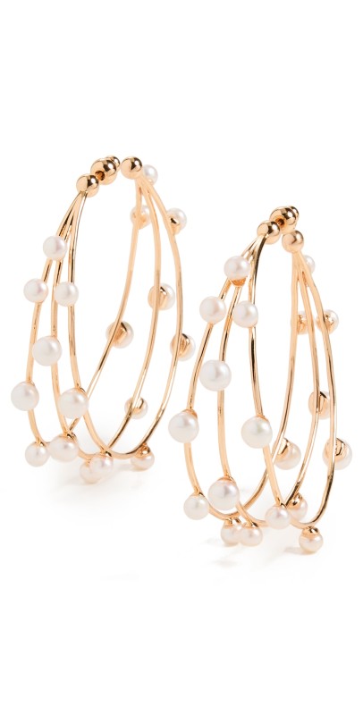 Cult Gaia Shanti Large Earrings Pearl