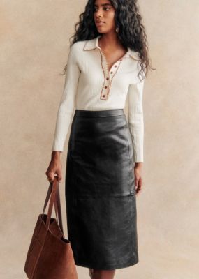 SEZANE Magalia Skirt  Black