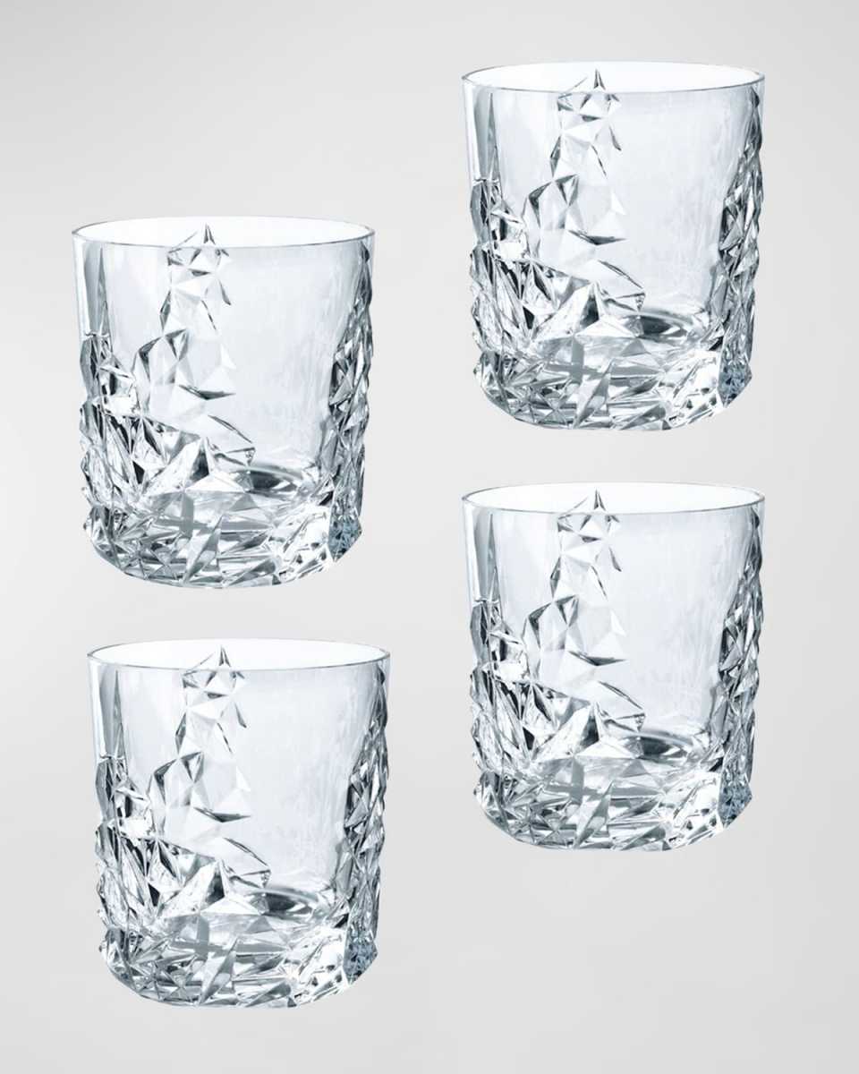 Sculpture Whiskey Tumblers, Set of 4