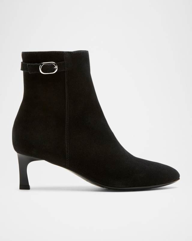 Arizona Suede Buckle Ankle Booties
