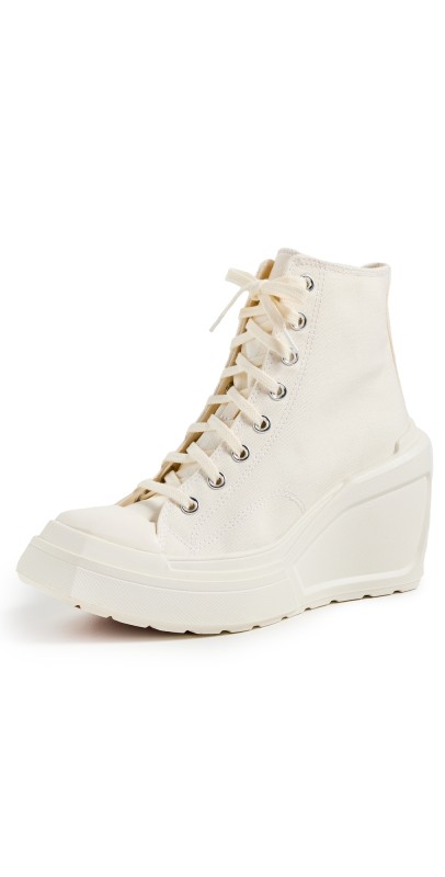Converse Chuck 70 Deluxe Wedge Sneakers Egret/Black/White