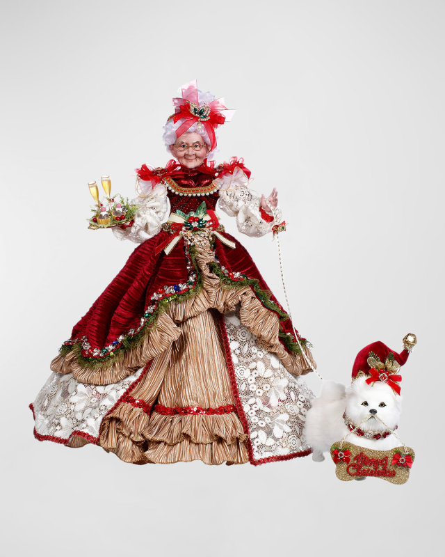 White Mrs. Claus Christmas Party, 23"
