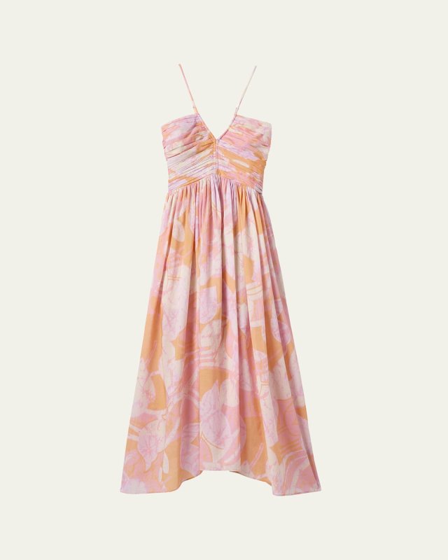 Rumi Floral Sleeveless Midi Dress