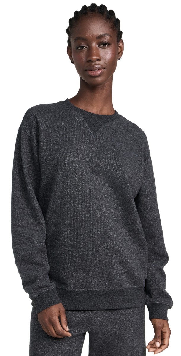 Z Supply Marina Sweatshirt Charcoal Heather