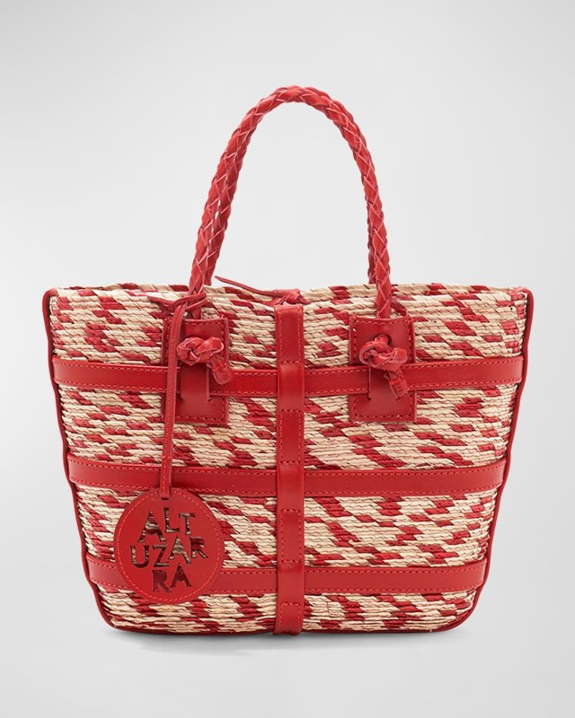 Watermill Mini Straw Tote Bag