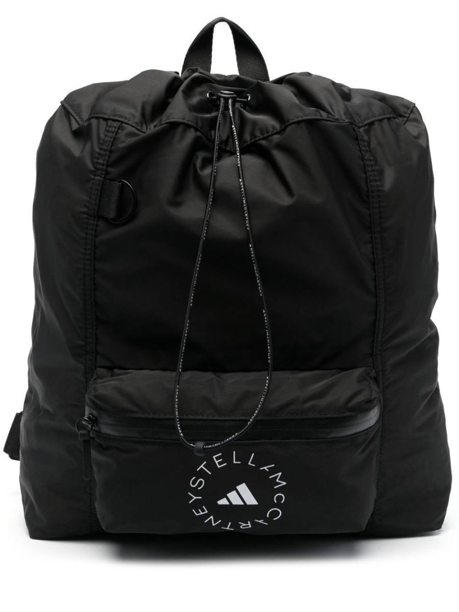 logo print backpack