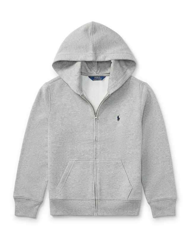 Boy's Cotton-Blend-Fleece Hoodie, Size S-XL