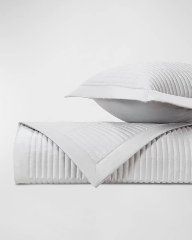 Channel Quilting Coverlet and Shams,QN