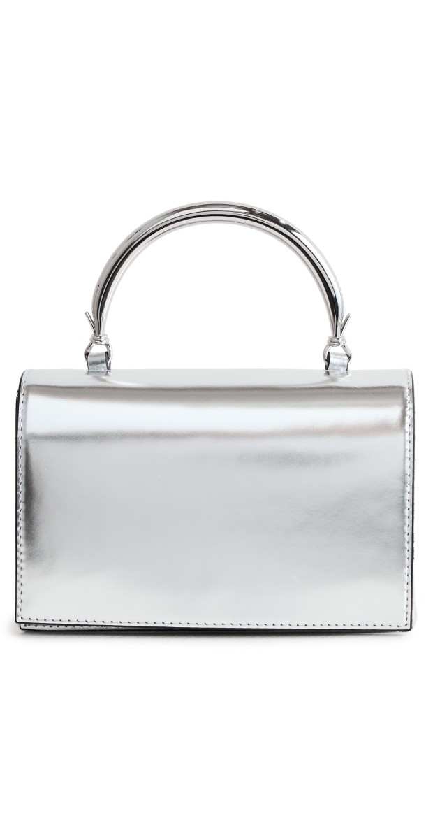 STAUD Arc Evening Bag Chrom