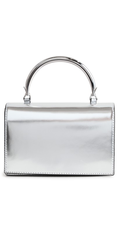 STAUD Arc Evening Bag Chrom