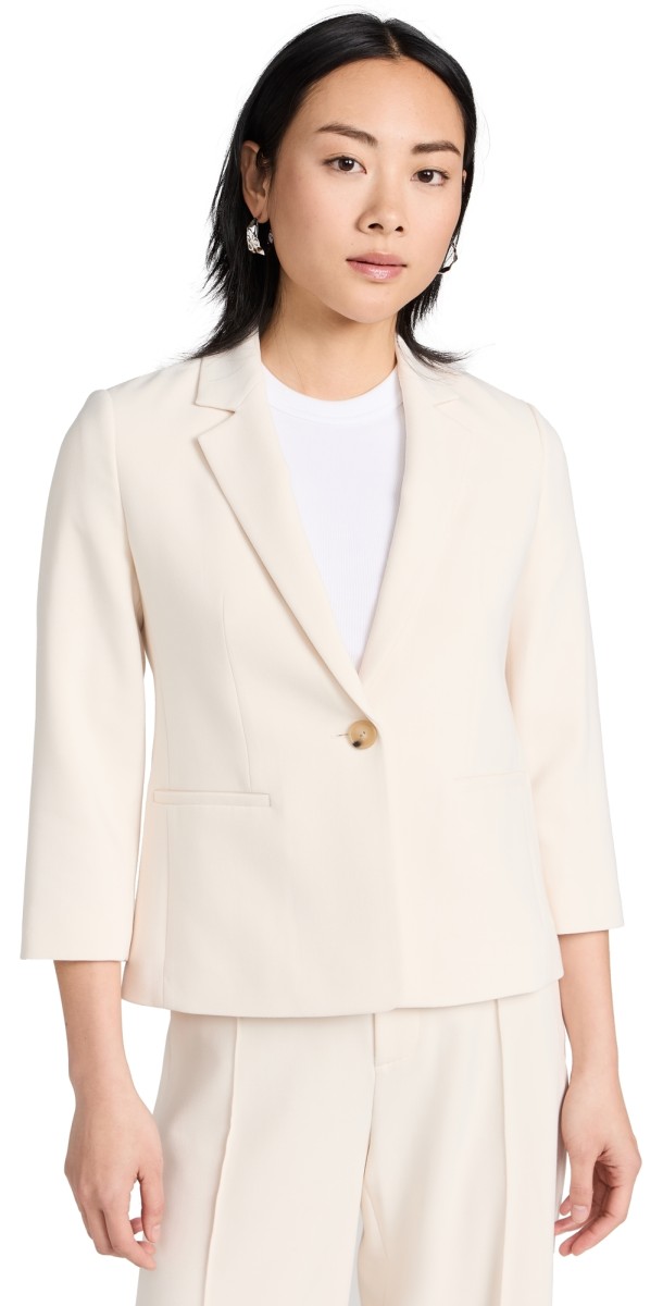 Vince Shrunken Blazer Off White